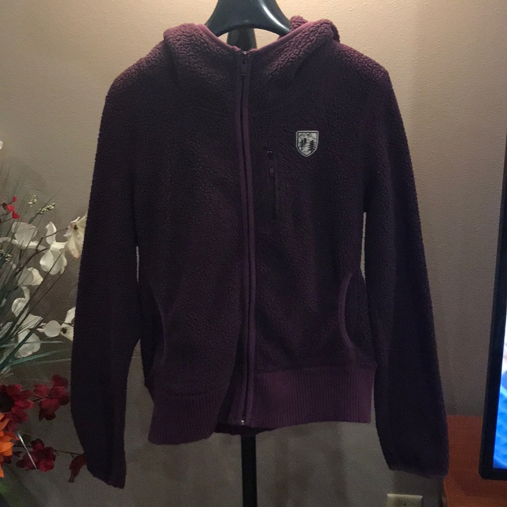 Plum fleece jacket